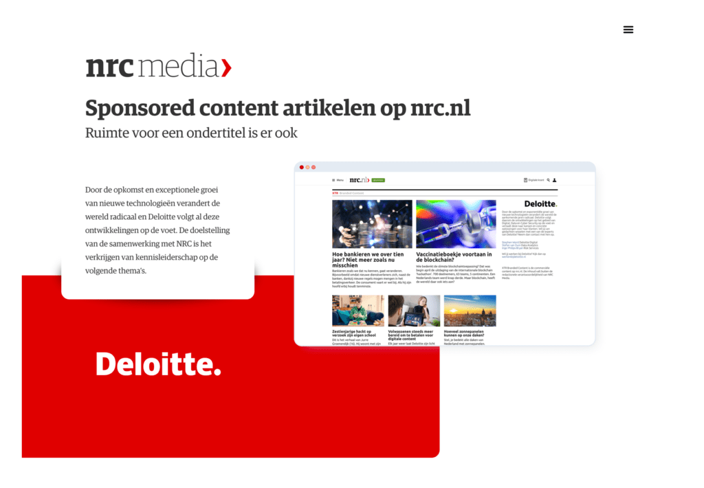 Webdesign wordpress NRC Media website